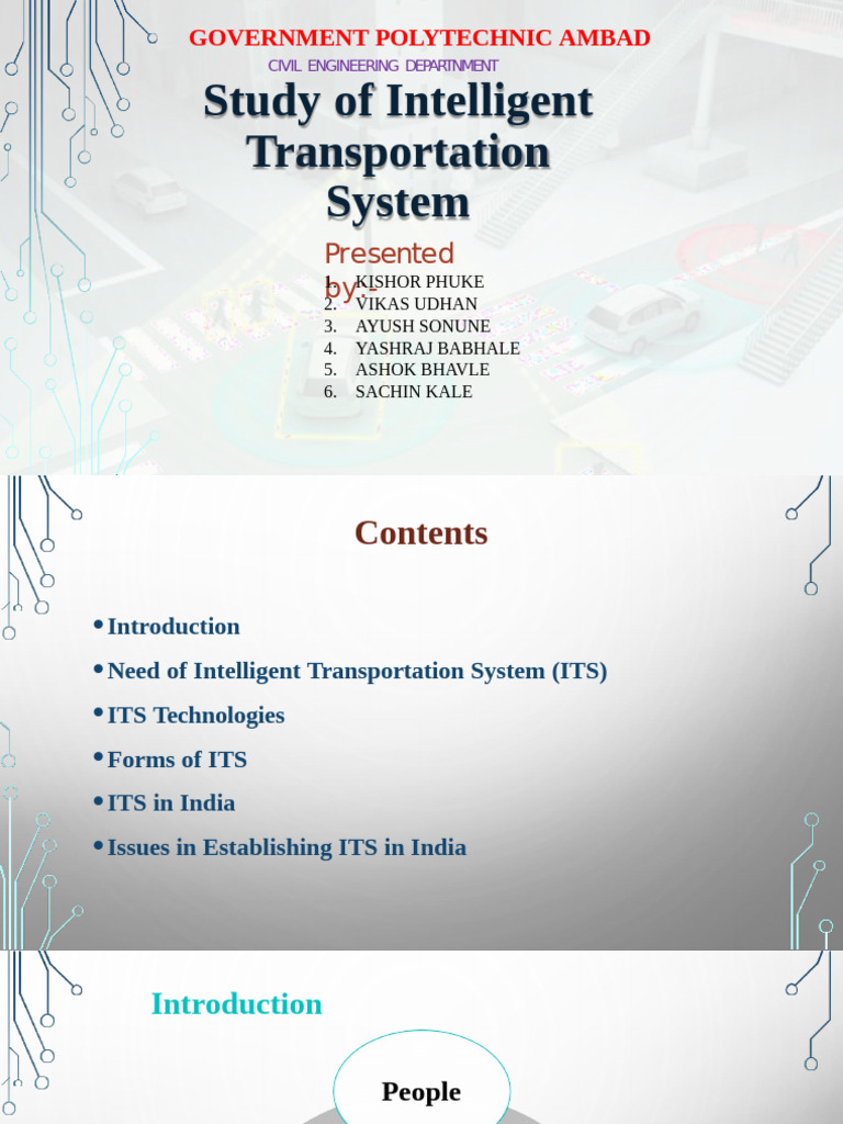 Intelligent Transportation Systems Overview | PDF | Traffic Collision ...