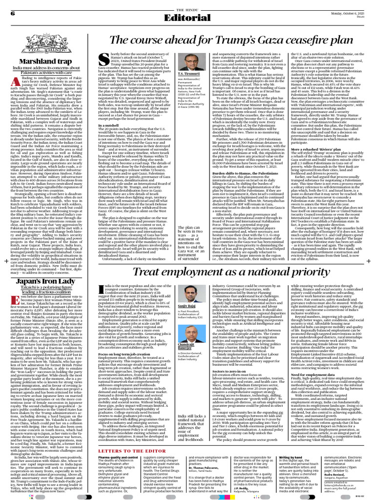 All English Editorial 06-10 | PDF | Gaza Strip | Hamas