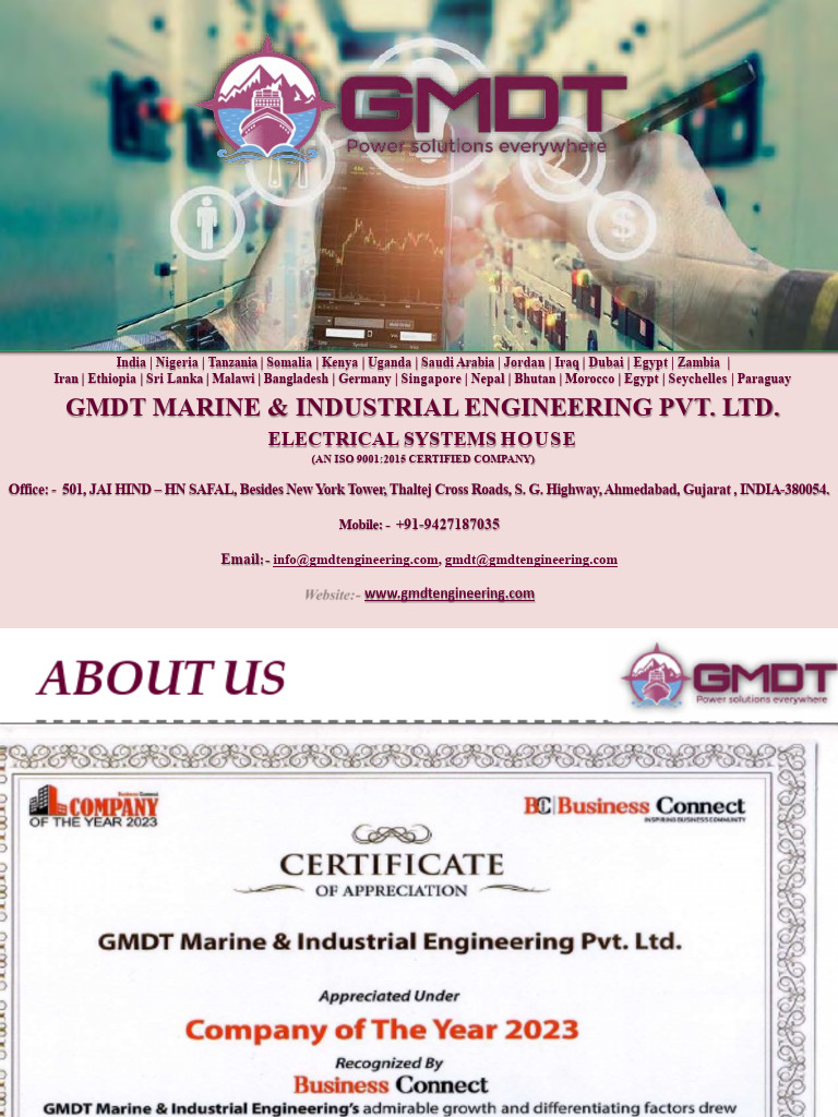 GMDT Marine & Industrial Engineering Overview | PDF | Electrical ...