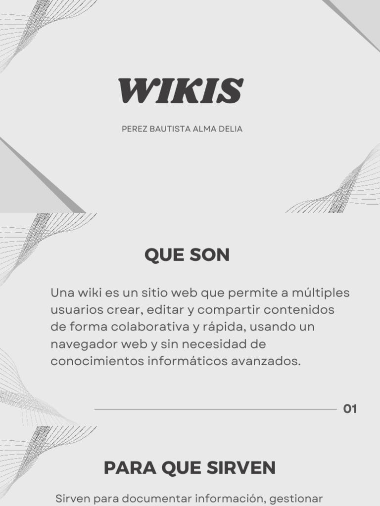 ¿Qué son las wikis y para qué sirven? | PDF