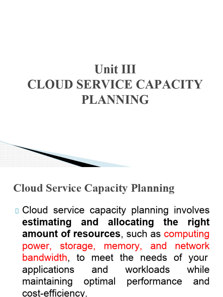 Cloud Service Capacity Planning Guide | PDF | Cloud Computing ...