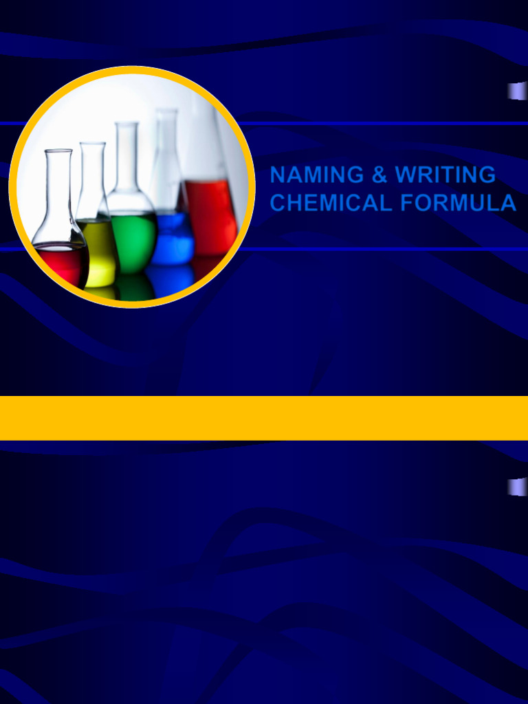 1stQ.3.5+Chemical+Formulas+ +Naming+&+Writing | PDF | Ion | Chemical ...