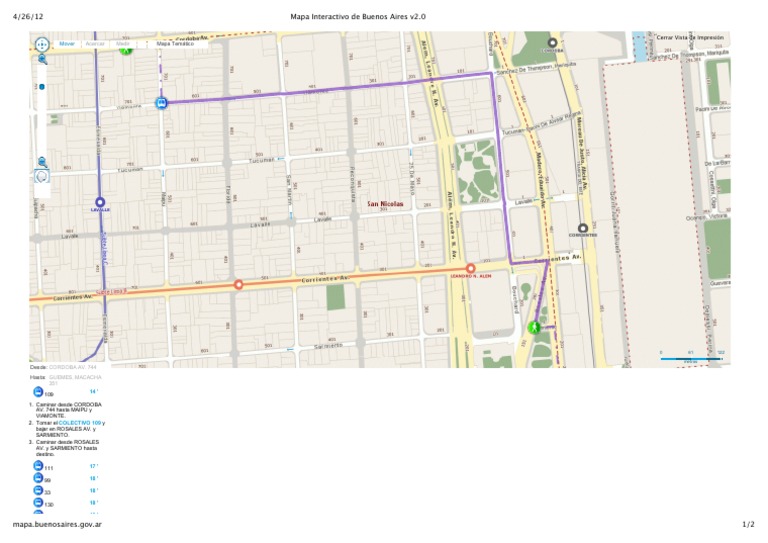 Mapa Interactivo de Buenos Aires v2 | PDF