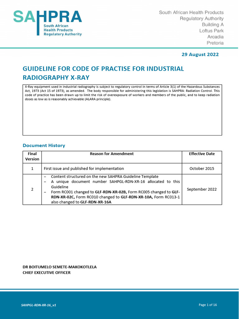 Industrial Radiography X-Ray Guidelines | PDF | Radiography | X Ray