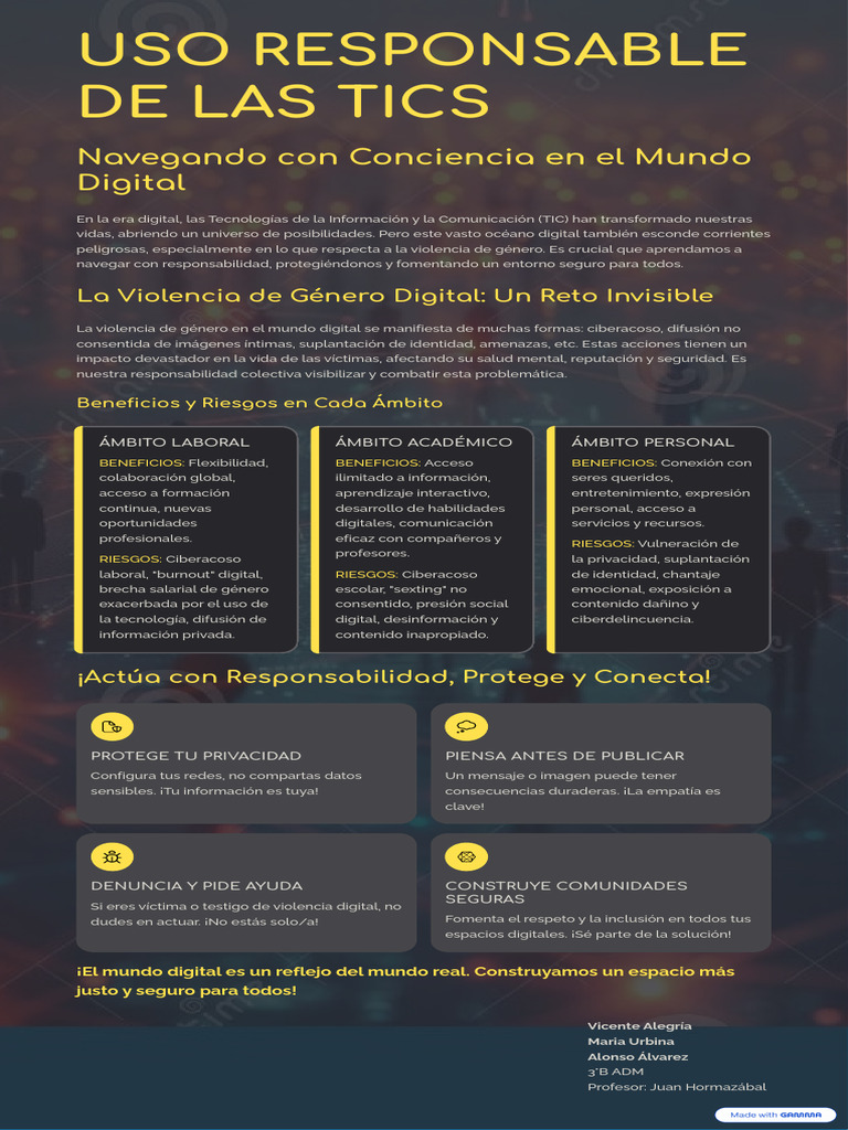 Uso Responsable de Las Tics | PDF