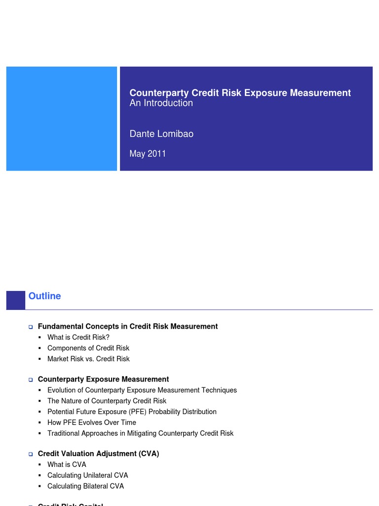 Intro To Credit Risk Exposure Measurement | PDF | Bond Credit Rating ...