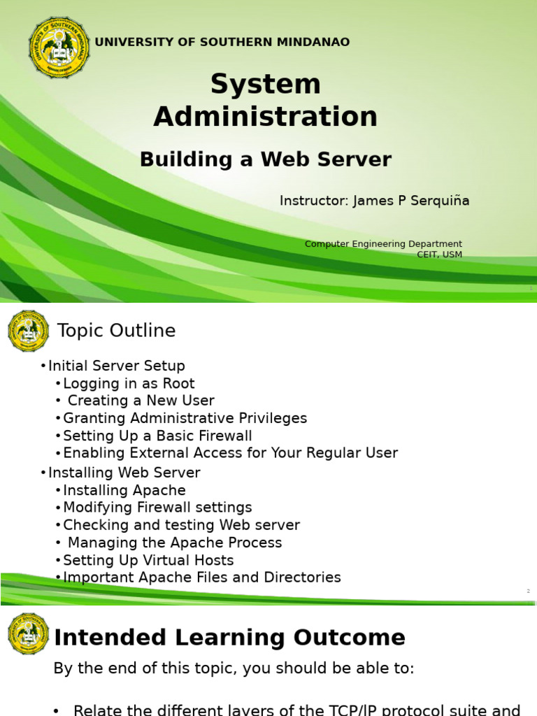Web Server Setup Guide for Linux | PDF | Secure Shell | Internet ...