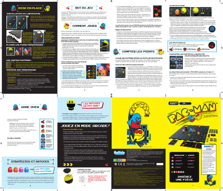 Règles du jeu PAC-MAN : Manger des fantômes | PDF