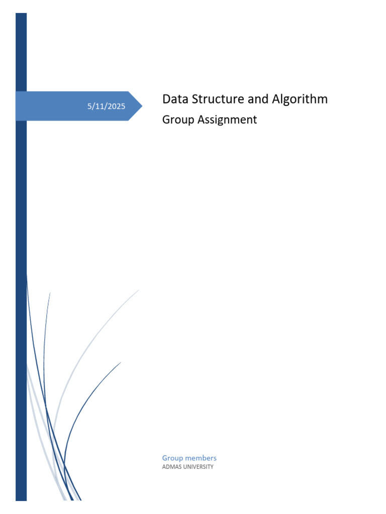 Data Structures & Algorithms Group Project | PDF | Algorithms And Data ...
