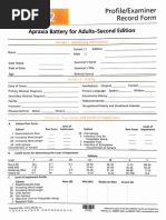 WAB Bedside Record Form | PDF