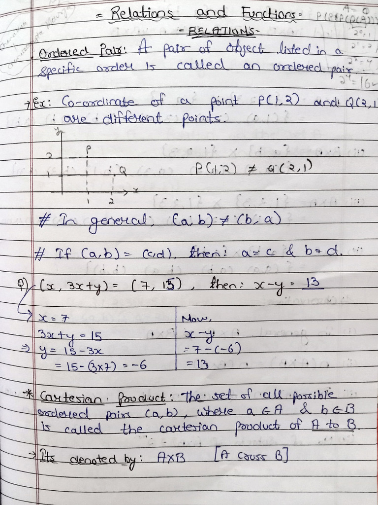 Mathematics Notes | PDF