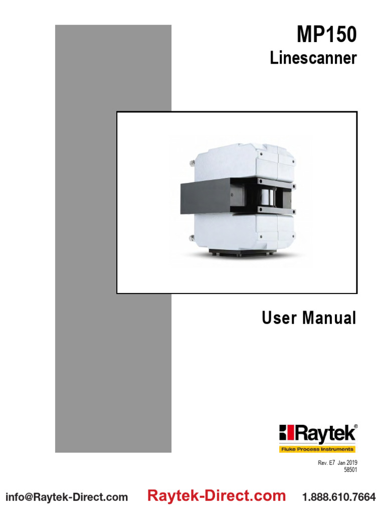 MP150 Linescanner User Manual | PDF | Infrared | Power Supply