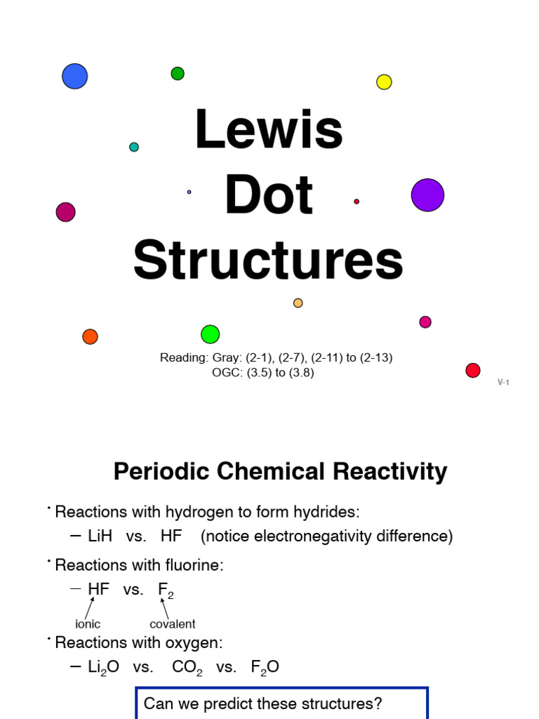 CALTESeries 05 Lewis Dot Structures | PDF | Valence (Chemistry ...