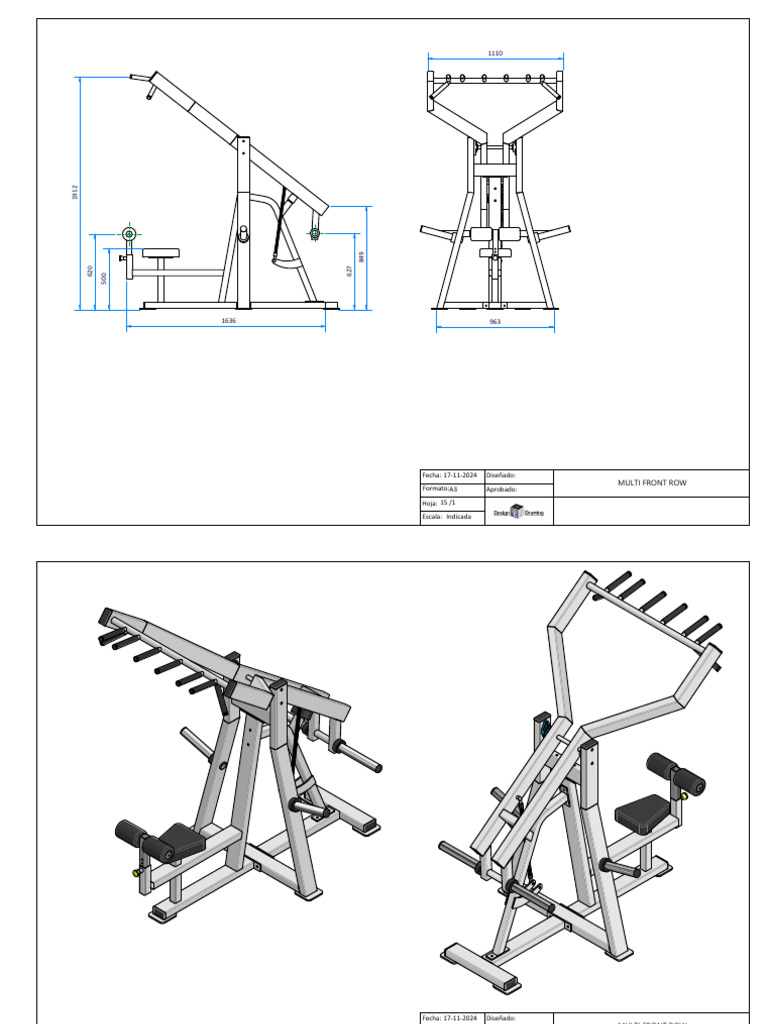 Componentes Multi Front Row A3/A4 | PDF
