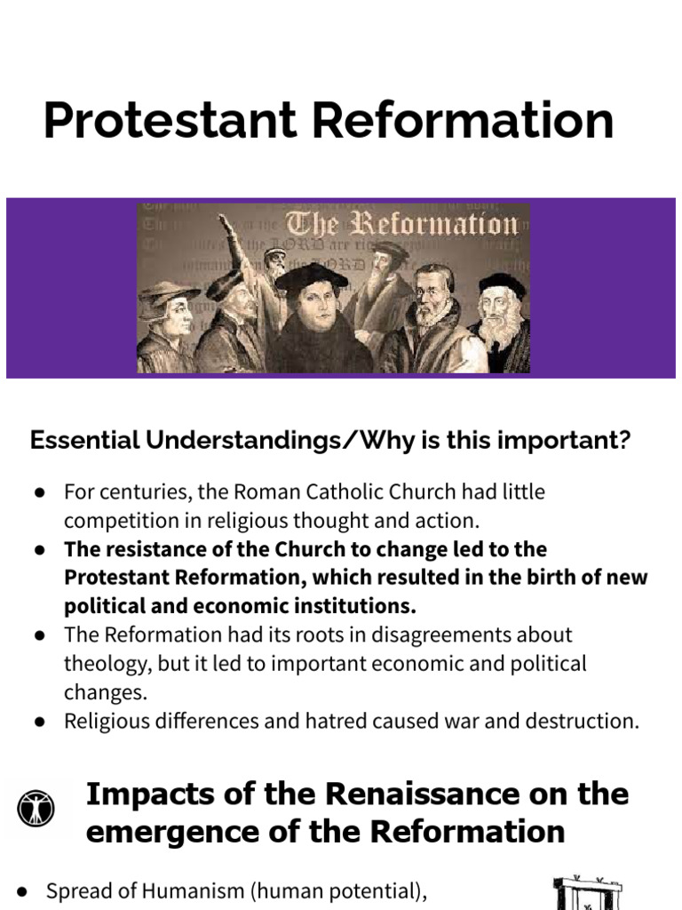 Impact of the Protestant Reformation | PDF | Protestantism | Catholic ...