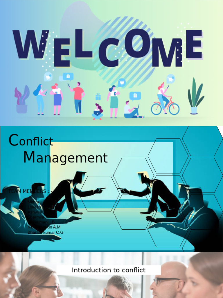 Conflilct Management Batch 14 Team 1 | PDF | Conflict (Process ...