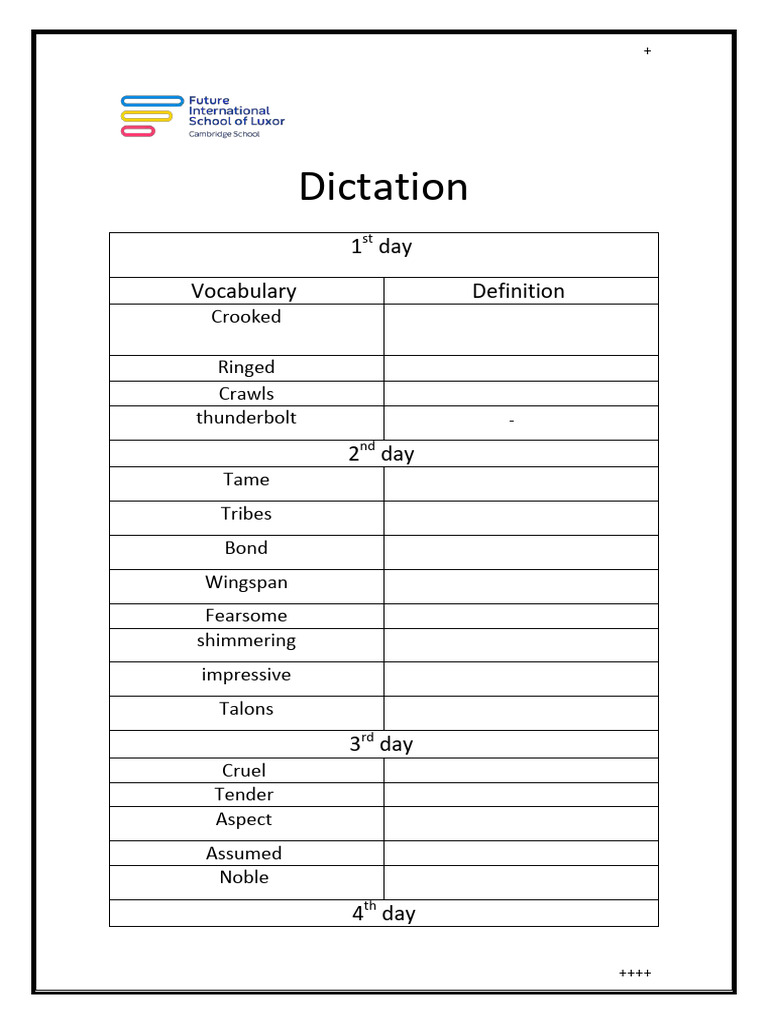 Vocabulary Words and Definitions Guide | PDF