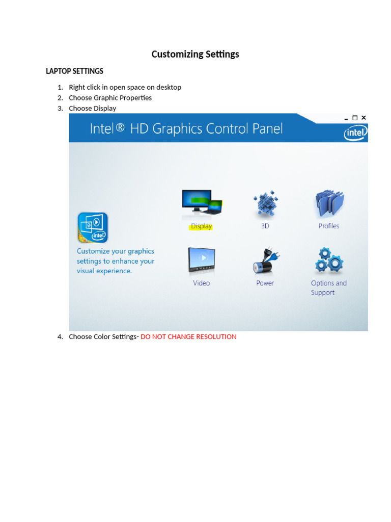 Customizing Laptop and Browser Settings | PDF