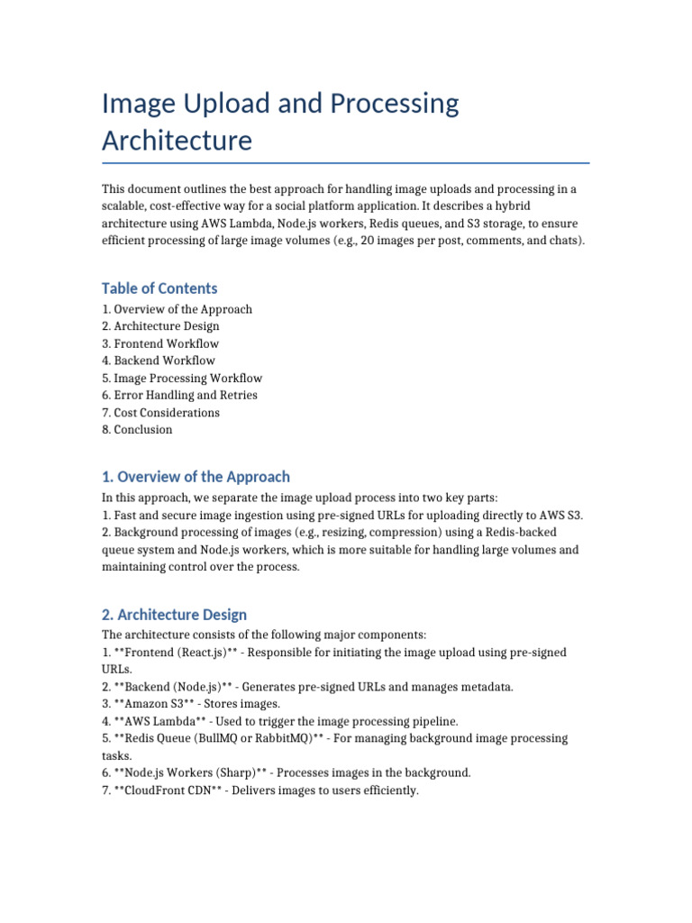 Efficient Image Uploads with S3 URLs | PDF | Computer Science ...