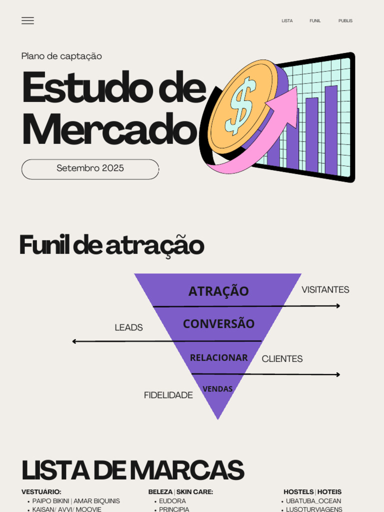 Estudo de Mercado e Captação 2025 | PDF