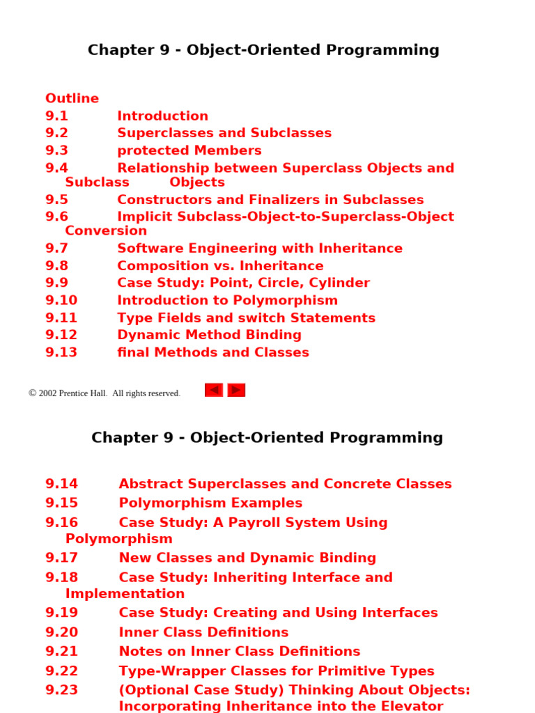 Object-Oriented Programming Concepts | PDF | Inheritance (Object ...