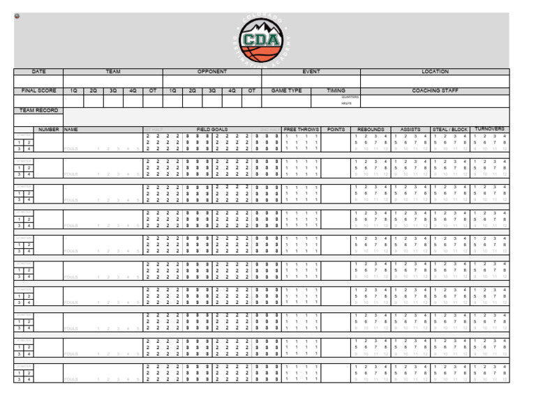 Game Stats and Player Performance Data | PDF | Team Sports | Ball Games
