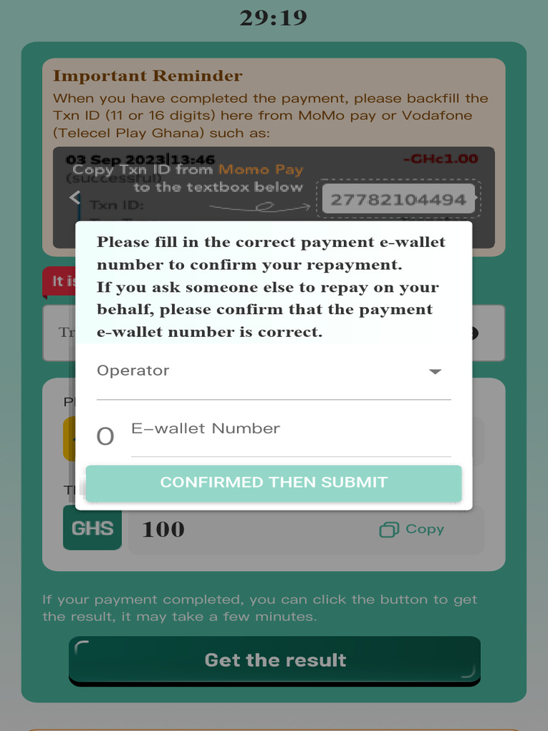 Confirm Your MoMo Payment Details | PDF