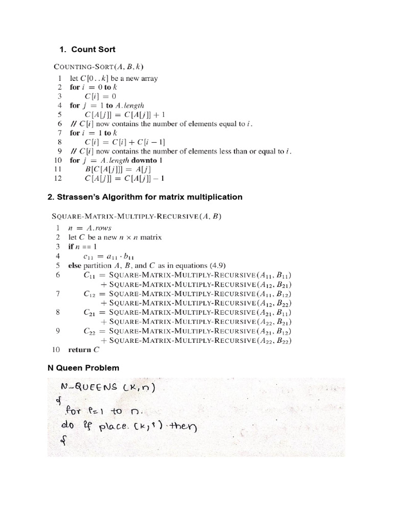 Algorithms CIA2 | PDF