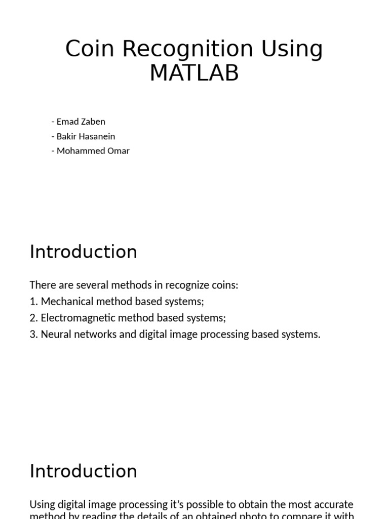 Coin Recognition with MATLAB Techniques | PDF | Digital Image | Pixel
