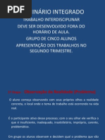 SEMINÁRIO INTEGRADO