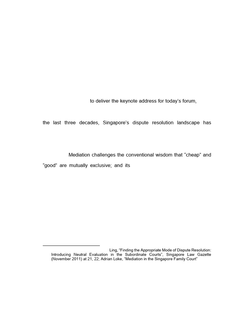 Mediation's Role in the Rule of Law | PDF | Mediation | Rule Of Law