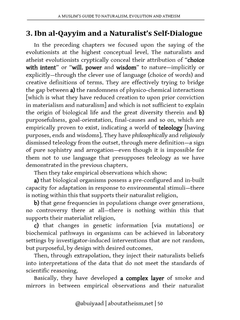 3 Evolution Book Ibnqayyim | PDF | Atheism | God In Islam