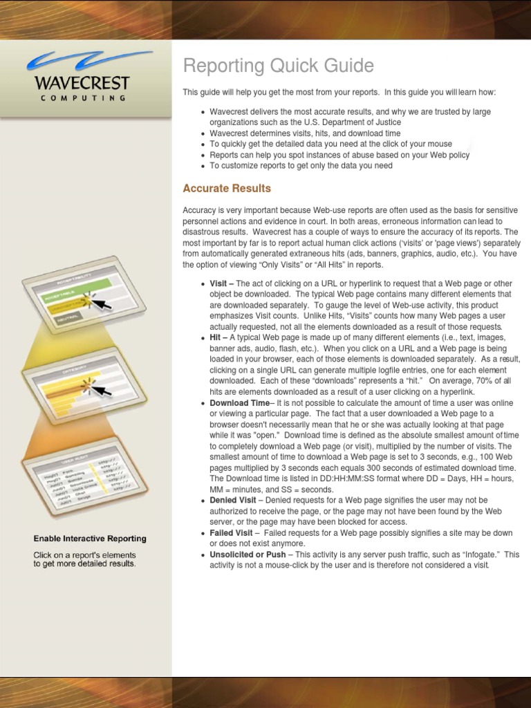 Reporting Quick Guide Pdf Web Page Hyperlink