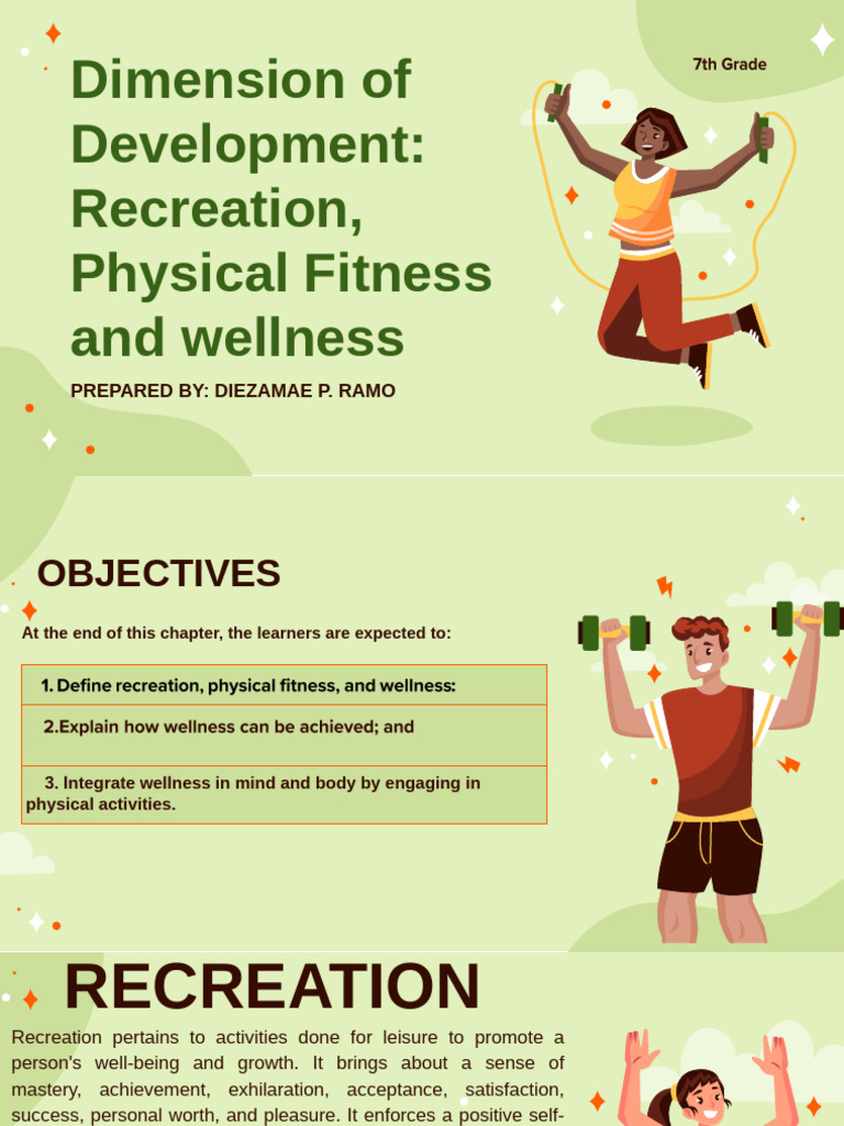 CHAPTER 6 Dimension of Development Recreation Physical Fitness and ...