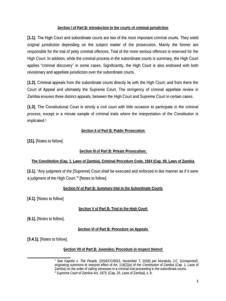 Overview of Criminal Courts in Zambia | PDF | Appeal | Justice