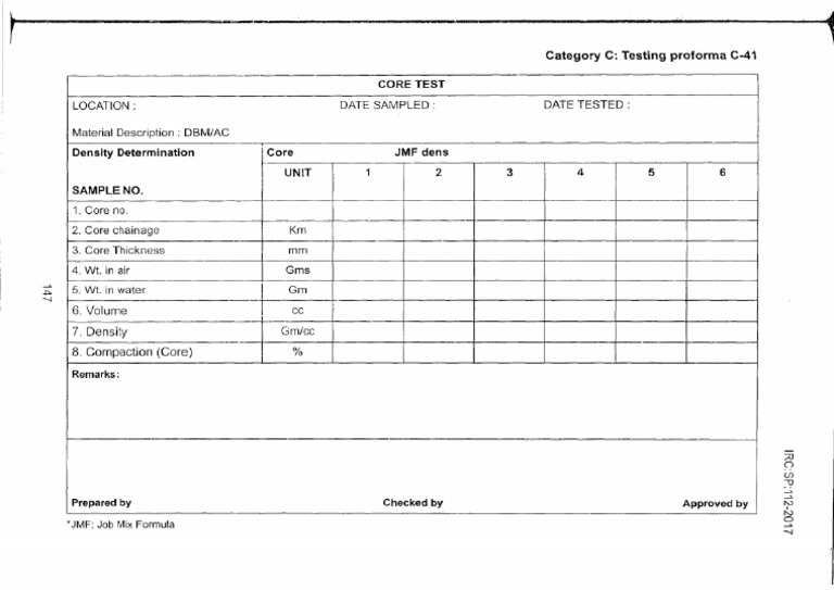 Core Test of Asphalt Formats | PDF
