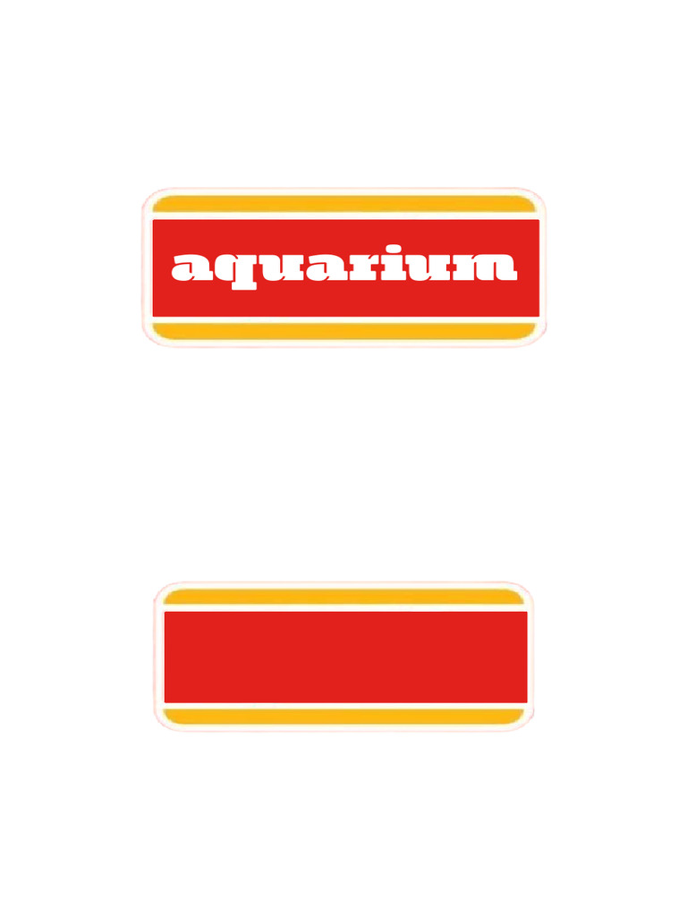 Aquarium Stickers | PDF