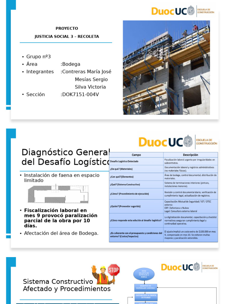 ET - Administración y Logística de Obras - 004V - Grupo 3 | PDF | Logística