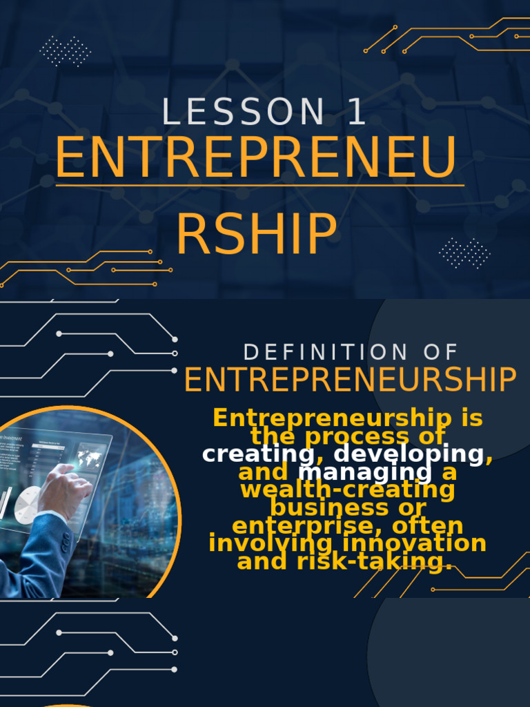 Lesson 1 - Introduction ENTREP - 2025 | PDF | Entrepreneurship | Risk