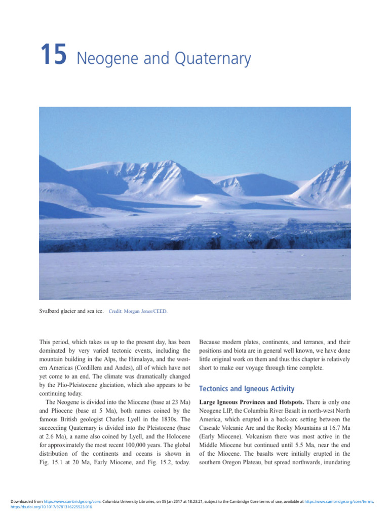 Neogene and Quaternary Tectonics Overview | PDF | Plate Tectonics ...