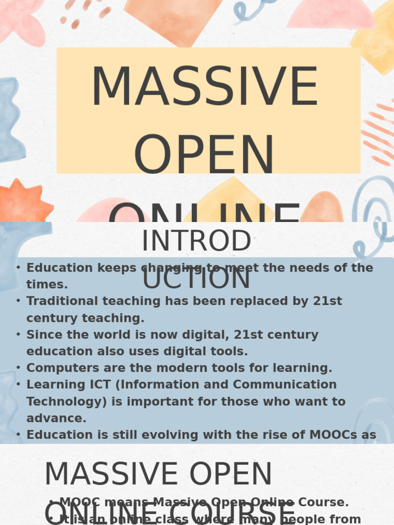 Understanding MOOCs and Their Benefits | PDF | Massive Open Online ...