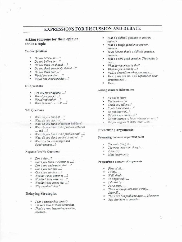 Expressions English | PDF
