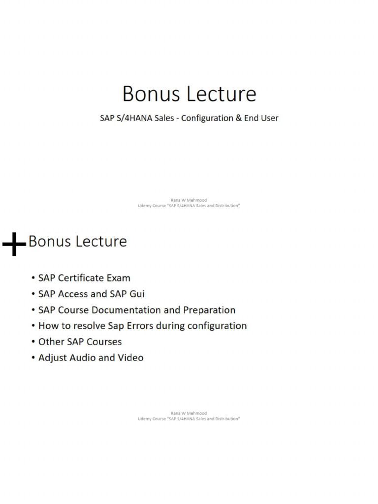 SAP+S4HANA+Sales+and+Distribution+ +section+ | PDF