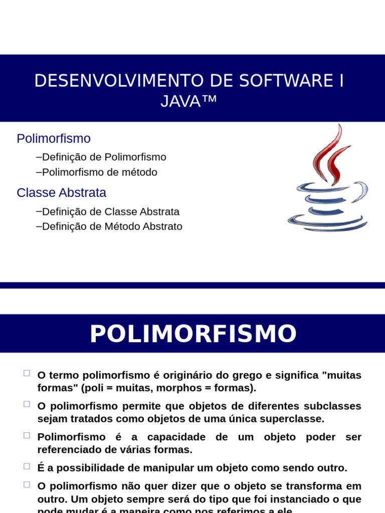 10 - Polimorfismo - ClasseAbstrata | PDF | Classe (programação de ...