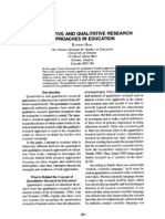 Quantitative and Qualitative Research