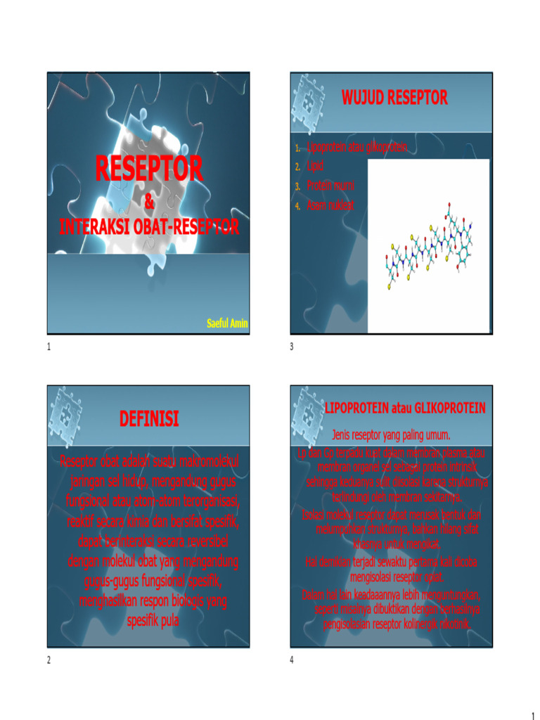 Interaksi Obat dan Reseptor Biologis | PDF