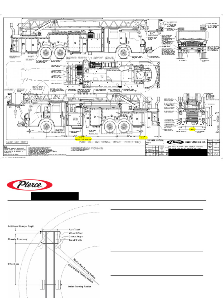 Fire Truck Turning Radius Details | PDF | Land Vehicles | Car