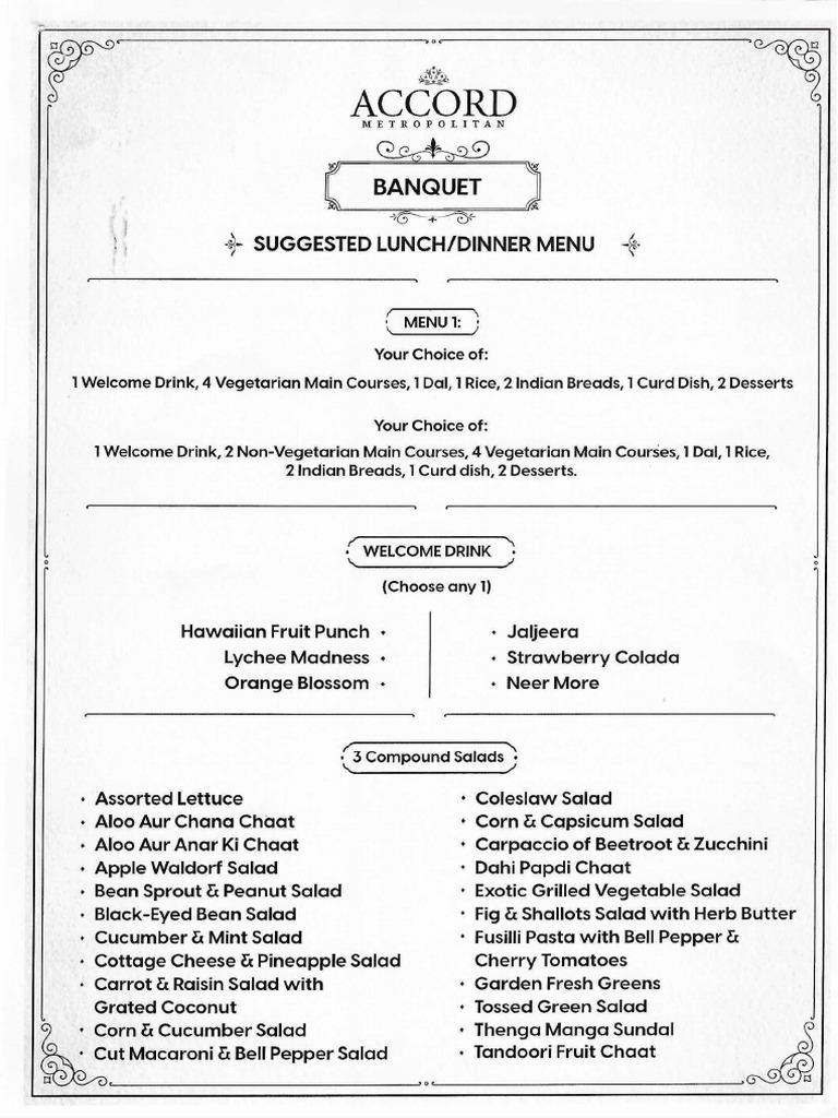 Mix Menu | PDF
