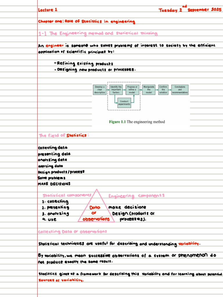 CHE 331 Lecture 1 Notes 02:09:2025 | PDF