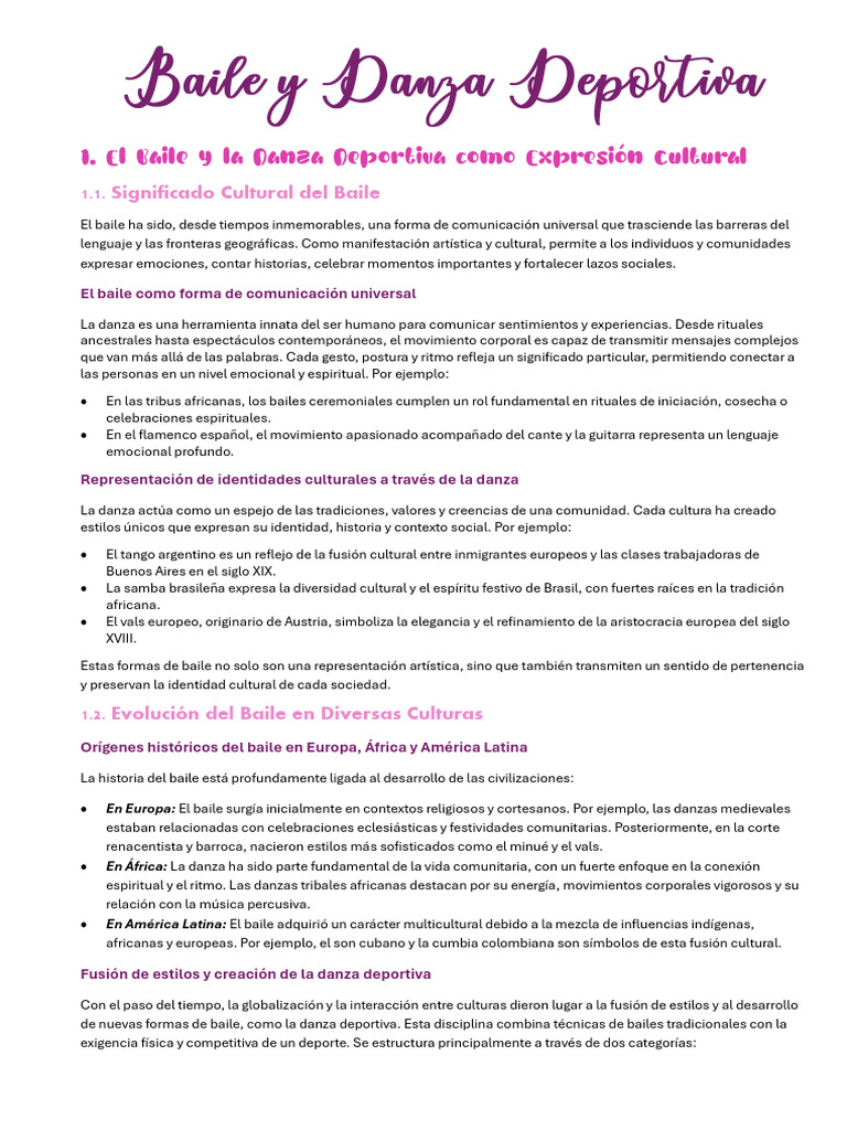 ESTRELLA- Baile y danza deportiva | PDF | Bailes | Baile de salón